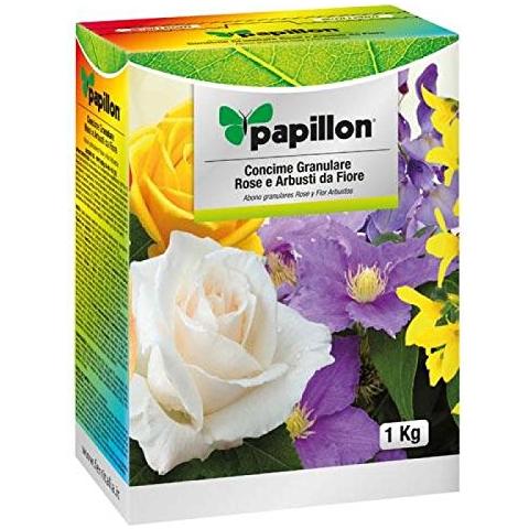 CONCIME GRANULARE per ROSE E ARBUSTI Piante DA FIORE 1 Kg PAPILLON - Foto 2