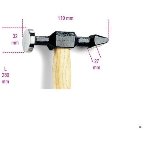 Martello per Carrozzieri Manico in Legno da 280 mm - Foto 1