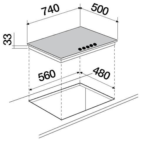 Piano Cottura STS855IX a Gas 5 Fuochi Gas Colore Acciaio Inox - Foto 2