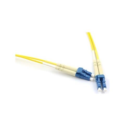 Bretella di connessione e permutazione a 2 fibre ottiche MONOMODALE OS2 connett. LC-LC DUPLEX 5m guaina esterna LSZH IEC60332-1 - Foto 1