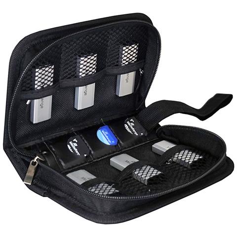 Wallet 5 Pendrive Usb - 3 Sd Cards, Nylon Nero - Box98 - Foto 1