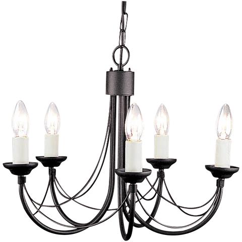 Carisbrooke Cinque Lampadario Nero - Foto 5