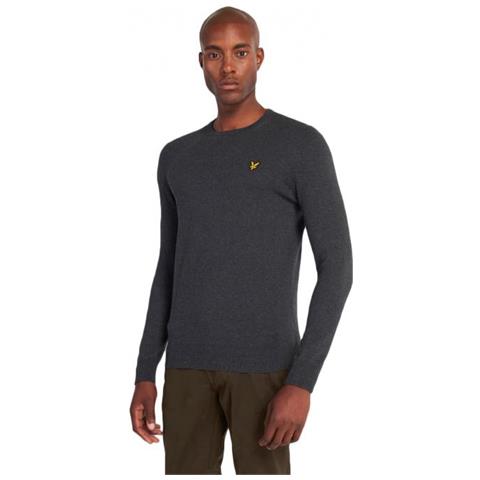 Lyle&scott Crew Neck Cotton Merino Jumper Maglione Uomo Taglia M - Foto 1