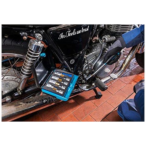 986 / 9n Serie Di Inserti Chiave A Bussola Per Giraviti, Oro, Attacco Quadro, Cavo, 12,5 Millimetri 1/2 Di Pollice - Foto 3