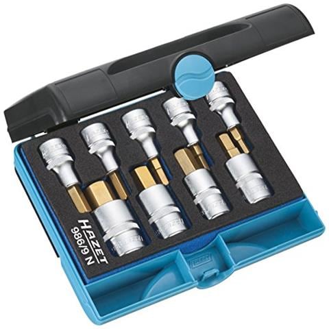 986 / 9n Serie Di Inserti Chiave A Bussola Per Giraviti, Oro, Attacco Quadro, Cavo, 12,5 Millimetri 1/2 Di Pollice - Foto 1