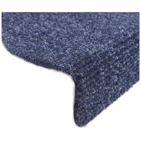 Tappetini Adesivi per Scale 10 pz 56x17x3 cm Blu Agugliati - Foto 2