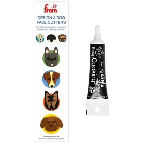 Punch Testa Di Cane + Penna Per Glassa Nera - Foto 1