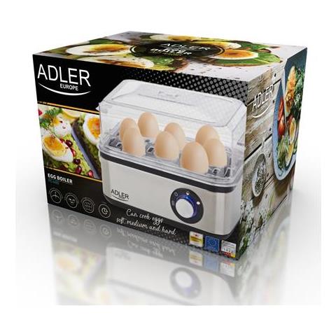 Scaldauova Ad 4486 Acciaio Inossidabile, 800 W - Foto 2