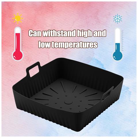 Tappetino Da Forno Quadrato Per Airfryer Con Silicone Antiaderente Black - Foto 6