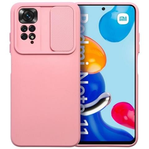 Custodia Tpu Silicone Cover Case Per Xiaomi Redmi Note 11 - 11s Pink - Foto 1