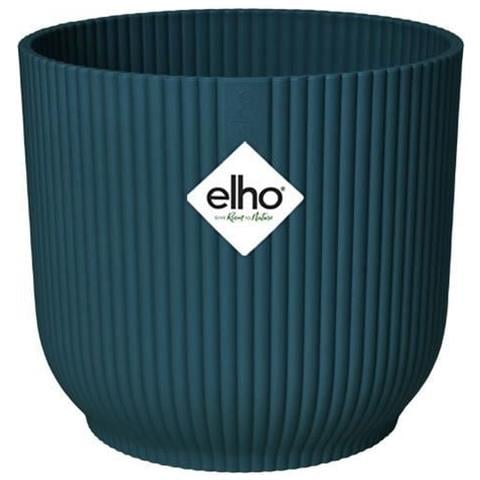 Vaso Azzurro Ø 30 Cm Deep Blue Plastica Rotondo Moderno - Foto 1