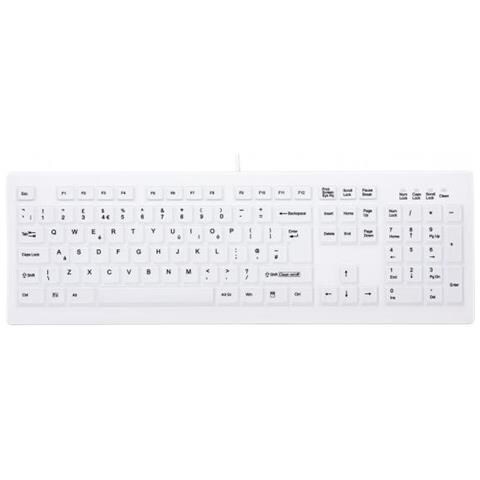 Ak-c8100f-uvs-w /uk Tastiera Usb Qwerty Inglese Uk Bianco - Foto 1