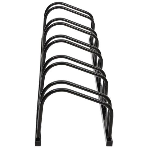 Portabici Per 5 Biciclette Acciaio Nero - Foto 3