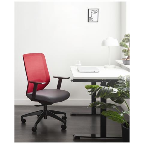 Sedia Da Ufficio Virtuoso Rosso - Foto 1