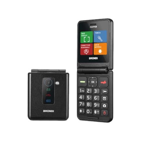 Telefono Cellulare Flipper Flip Dual sim | Nero - Foto 1