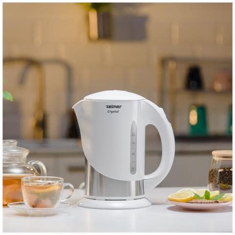 ZCK7630W bollitore elettrico 1,7 L 1850 W Argento, Bianco - Foto 2