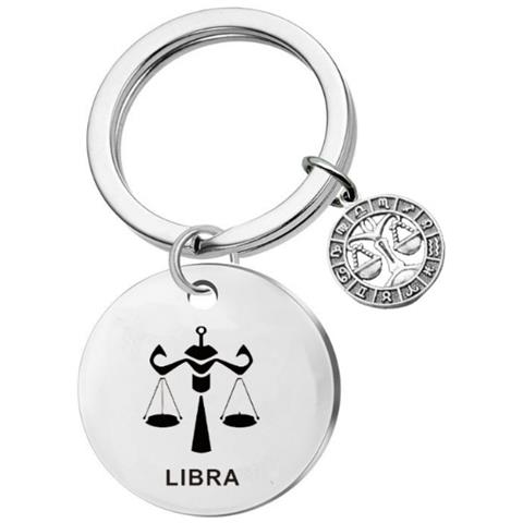 Portachiavi In Acciaio Inossidabile Zodiac - Elegante E Personalizzato - Foto 1