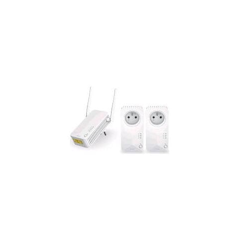Powerline Wifi 600 Kit Triple Pack 2 Adattatori Powerline 660 + Un Adattatore Powerline Wifi 600 Plug & Play 300/600 Mbit /s Bianco - Foto 1