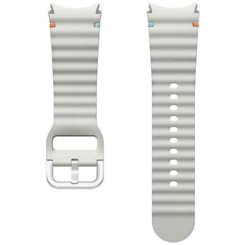 Bracciale Per Samsung Galaxy Watch 20mm Sport Edition In Silicone, Grigio Chiaro - Foto 2