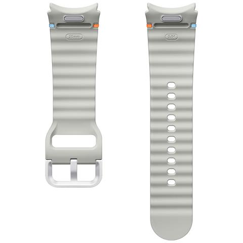 Bracciale Per Samsung Galaxy Watch 20mm Sport Edition In Silicone, Grigio Chiaro - Foto 3