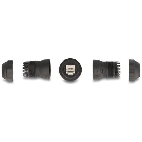 Connettore per cavo da RJ45 femmina a RJ45 femmina Cat. 6A IP68 antipolvere e impermeabile - Foto 2