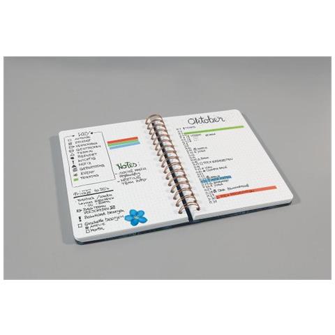 Jolie Jn622 Quaderno Per Scrivere A5 60 Fogli Nero, Colore Menta, Bianco - Foto 3