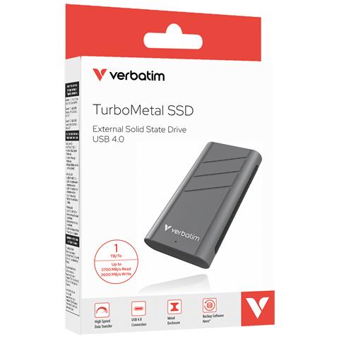 TurboMetal SSD USB4 1TB USB tipo-C USB4 Gen 2x2 Argento - Foto 1