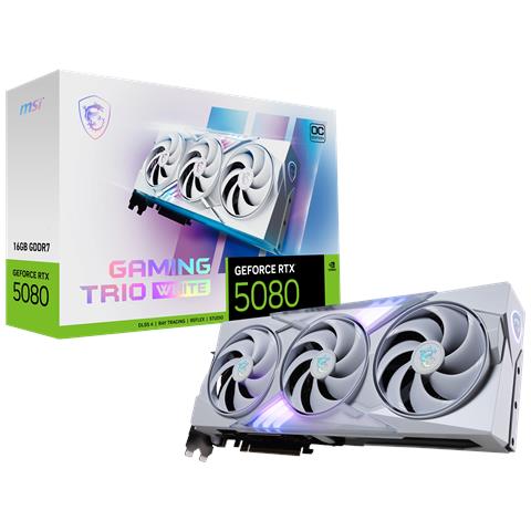 GeForce RTX 5080 16GB GDDR7 PCI Express x16 5.0 1 x HDMI Gaming Trio OC - Foto 1