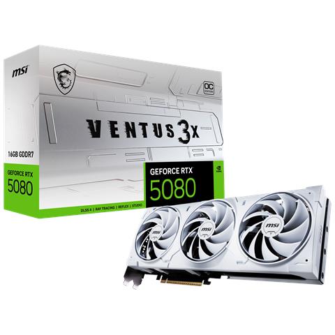 GeForce RTX 5080 16GB GDDR7 PCI Express x16 5.0 1 x HDMI Gaming Trio OC - Foto 1
