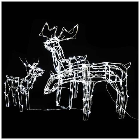 Lusso Casadino - Decorazioni Di Natale A Forma Di Renne 3 Pz 229 Led - Foto 2