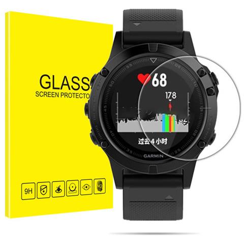 Pellicola Protettiva In Vetro Temperato Per Smartwatch, Confezione Da 2   Orologio Garmin Fenix 5 - Foto 1