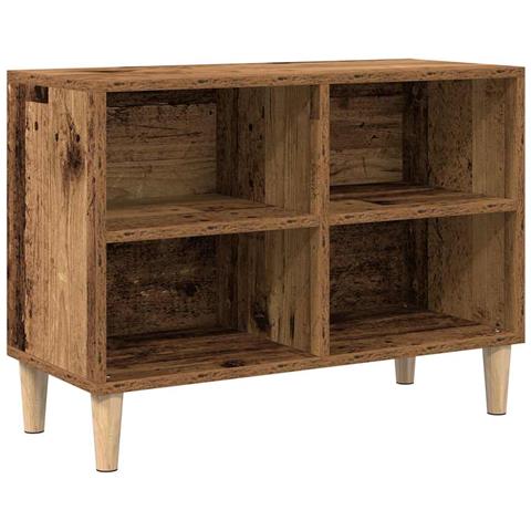 Mobile TV con gambe in legno antico 69.5x30x50 cm - Foto 1