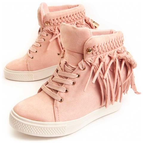 Stivaletto Con Zeppa Indig3 Rosa. - Foto 1