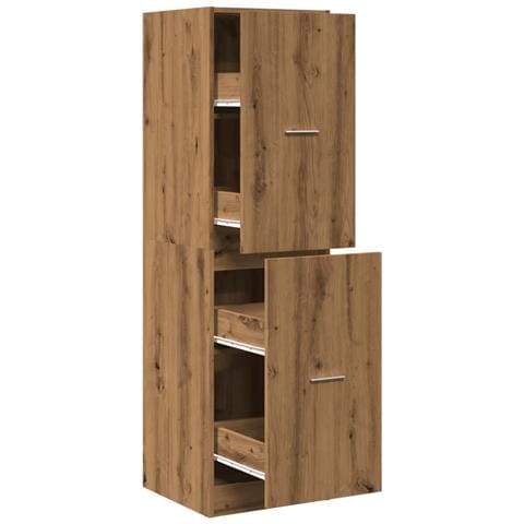 Armadietto da Farmacia Rovere 40x41x144,5 cm in Truciolato - Foto 1