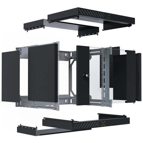 WGX-0906TS.G1 rack 9U Da parete Nero - Foto 2