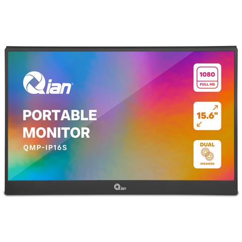 Monitor Monitor Portatile Qmp-ip16s 15,6" Ips Fhd 1080p Con Doppi Altoparlanti - Foto 1