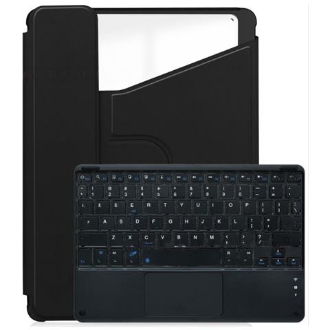 Custodia Con Tastiera Bluetooth Girevole A 360° Compatibile Con Ipad Air 11 (2024/2025) - Pelle Pu Nera - Foto 1