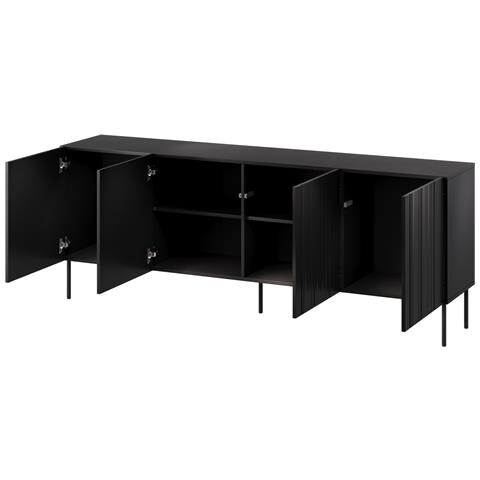 Cassettiera ISLA 200x40x75 nero opaco - Foto 2