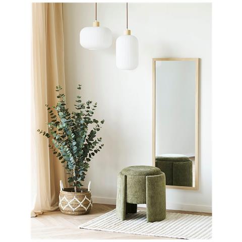 Pouf Walsdorf - Verde - Tessuto - 42x42x43,5 Cm - Foto 2