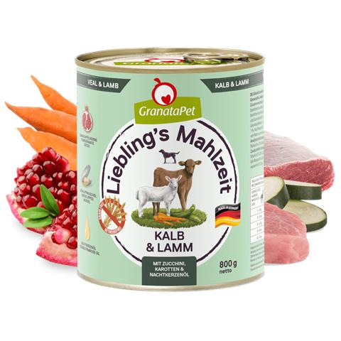 187480 cibo umido per cani Agnello, Vitello Adulto 800 g - Foto 1