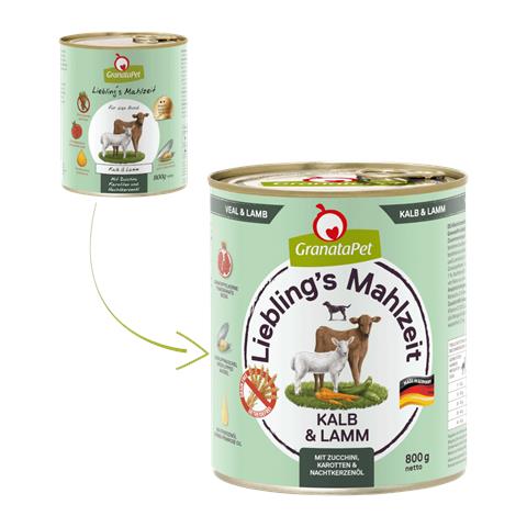 187480 cibo umido per cani Agnello, Vitello Adulto 800 g - Foto 3
