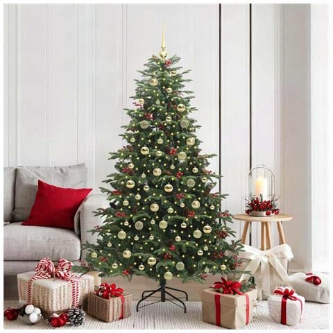 Albero di Natale artificiale con 300 LED Verde 180 cm - Foto 2