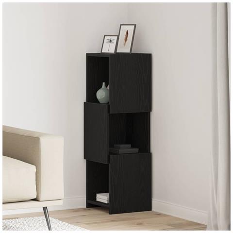 Mobile angolare Bianco 30,5x30x95cm Legno multistrato - Foto 2