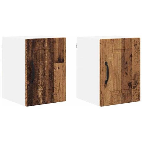 Pensile cucina con porta 2 pcs Legno vecchio 30 x 31 x 40 cm - Foto 1
