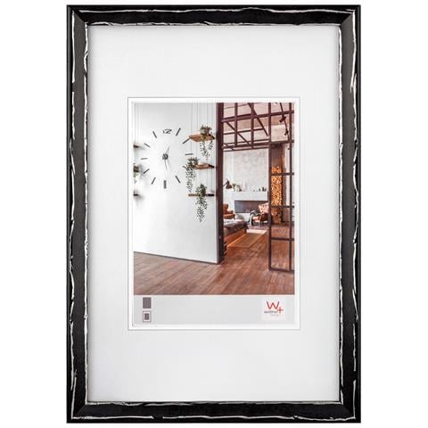 Metropolis Struttura In Legno 30x40 Cm Nero-argento - Foto 1