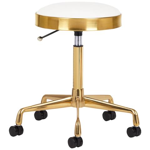 SGABELLO COSMETICO M-1645 NERO ORO - Foto 1