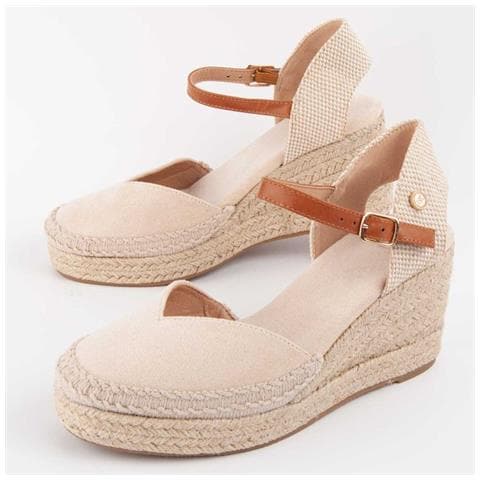 Wedge Sparta Esparteo2 Beige Beige Materiale Sintetico - Foto 1