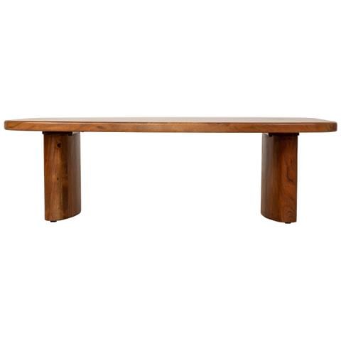 Tavolino Da Caffè In Legno Marrone 130x80x40h Cm - Foto 2