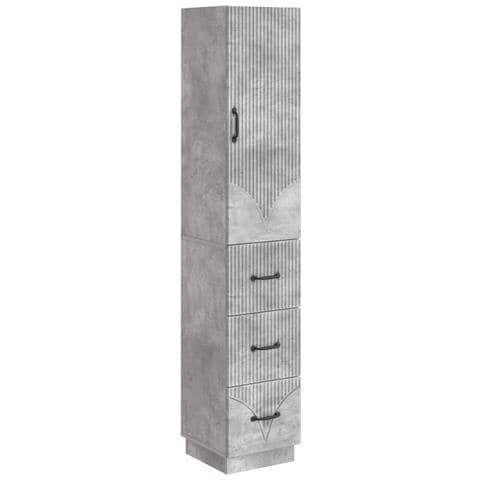 Set di armadi 2 pcs Grigio Cemento 33 x 34,5 x 87 cm - Foto 1