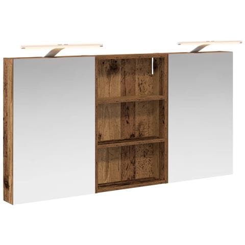 Set di Armadi da Bagno con porta 3 pcs 120 x 10,5 x 60,5 cm - Foto 1